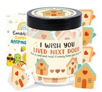 Positive Bestie Affirmation Cards For Women - I Wish You Lived Next Door Gift for Best Friends, Cousin, Sister - Long Distance Friendship Gifts, Thinking Of You, Birthday, Bff Gifts For Women