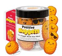 Positive Chicken Nugget Jar, 60 Funny Chicken Nugget Affirmation Cards, Emotional Support Chicken Nuggets for Teens, Coworkers, Birthday Gifts for Women, Yellow Gifts for Women