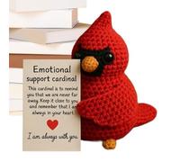Positive Crochet Animals - Emotional Toys For Birds Crochet Handmade - Decorative Figurines For Home School Table Holiday Table Birthday Days Women Girlies