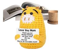 Positive Crochet Animals - Giraffe Affirmations for a Coworker - Positive Animals Motivational Embellishment for Children Teens Adults Teachers Students Friends Birthday and Christmas Decoration