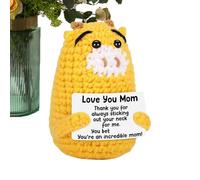 Positive Crochet Animals - Positive Animals | Emotional Doll Support Funny Gifts for Women Men Motivational Encouragement Party Decoration for Colleague Friend Teacher Birthday Christmas