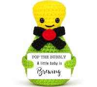 Positive Crochet Bubbly Birthday Gifts for Pregnant Women, Mini Cute Funny for Her, Emotional Inspirational Cute Small Stuff for Wife Mom Daughter Sister Friends Coworkers