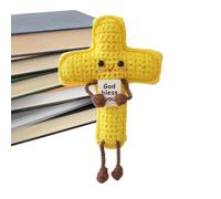 Positive Crochet Cute Funny Knitted Collectible Tiny Miniature