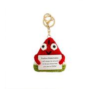Positive Crochet Fruit - Inspirational Hand-Knitted Doll, Wool Companion Affirmation | Handmade Comfort Encouragement Messages, Friend Inspiring Notes Stress Relief for Gift, Kids, Men, Women