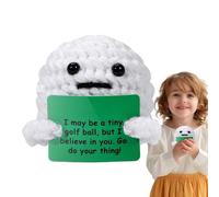 Positive Crochet - Inspirational Crochet Golf Ball,Motivational Things And Plush Doll Toys for Office Dorm School Christmas Valentines Graduation