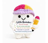 Positive Crochet Little Reminders Doll Keychain Back to School Supplies