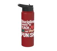 Positive Discipline Emotional Intelligence Raise Them Gentle Stainless Steel Insulated Water Bottle