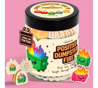 Positive Dumpster Fire Support Jar (Cute version)