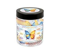 Positive Energy Butterfly Pot - 60 Sheets Inspirational Notes Creative Cute Surprise Gift Decoration | Aesthetic Desk Ornament, to Encourage Female Friends to Support
