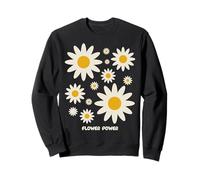Positive Floral Daisy Flower, Inspirational, Flower Power Sweatshirt