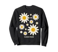Positive Floral Daisy Flower, Inspirational, Flower Power Sweatshirt