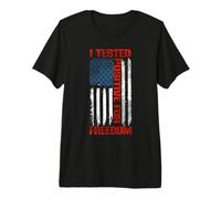 Positive for Freedom Patriotic Liberty American Spirit Flag Premium T-Shirt