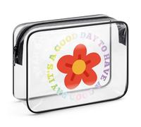 Positive Gift for Women Friends Motivational Gifts Makeup Bag Inspirational Gift for Her Teen Girls Clear Cosmetic Bag Encouragement Christmas Birthday Gift Office Gifts for Coworkers Toiletry Bag