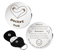 Positive Gifts Inspirational Gifts For Women Friendship Easter Gifts For Him Motivational Gifts For Men Pocket Hug For Friend Keychain Mens Gifts Sobriety Gifts Student Gifts Graduation Gifts