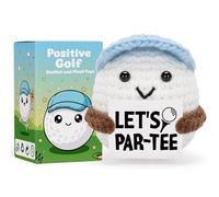 Positive Golf Crochet Ball - Funny Emotional Support Gift for Golfers, Men, Women, Father's Day, Coworkers, Birthdays
