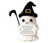 Positive Halloween Crochet Holiday Encouragement Desktop Decor