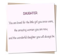 Positive Happy Birthday and Thank You Card For a Daughter - Supportive Message - For a Loved One