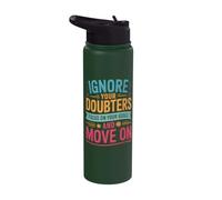 Positive Inspirational Empowerment for Entrepreneurs Leaders Stainless Steel Insulated Water Bottle