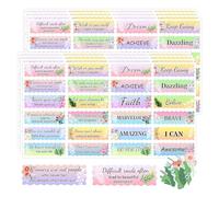 Positive Inspirational Words Stickers Motivational Faith Inspiring Planner Decals Encouraging Inspirational Quote Labels for Christmas School Present Tags Spice Cup Bottles Decoration 200pcs (Color1)