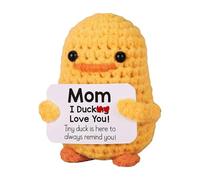 Positive Life Potato - Convenient Crochet Christmas Pocket Toy | Creative Wool Inspirational Potato With Positive Affirmation Cards | Cute Encouraging Gifft For Kids, Children, Friends, Family