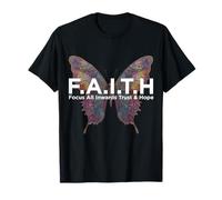 Positive Message Faith Focus All Inwards Trust & Hope T-Shirt