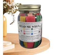 Positive Messages in a Bottle | 67 Color Codes Scripture Cards with Bible Verses Handmade | Portable Bible Verse Cards, Unique Prayer Cards for Inspire Happiness, Cheer up Friends, Laugh at Life