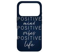 POSITIVE MIND VIBES LIFE Inspiring Quote Affirmation Message Case for iPhone 17 Pro