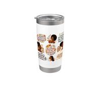 Positive Mindset Affirmations Black Women Empowerment Stainless Steel Insulated Tumbler