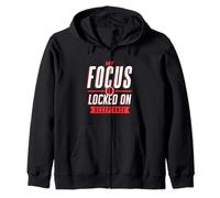 Positive Mindset My Focus Is Locked On Acceptance Zip Hoodie