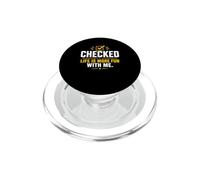 Positive Motivation Checked Life Is More Fun With Me PopSockets PopGrip for MagSafe