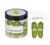 Positive Pickle Affirmation Cards Jar - 30 Pcs Positivity Mindfulness Emotion Cards, Emotional Support Gift, Motivational Anxiety Relief for Office Home Inspirational Manifestation Wellness (Pickle)
