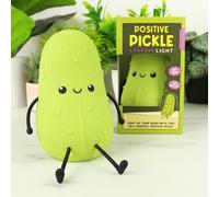 Positive Pickle Light - Soft-Touch Squeezable LED Lamp | USB Rechargeable Fun Desk & Bedroom Light | Novelty Gift for Kids & Adults