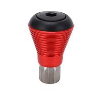 Positive Pole Folding Bike Seatpost Mushroom Stop Electroplating Mirror Finish Foldable Bike Seatpost Block CNC Machined Aluminum Alloy Steel Rust Resistant for Mountain Bikes (Red)