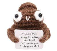 Positive Poo Gift with Affirmation Cards,Positive Poo,Positive Affirmation Gifts,Funny Poo Gifts,Poop Emoji Gifts,Positive Gifts for New Year Gift Birthday Friends Party Decoration Encouragement,01
