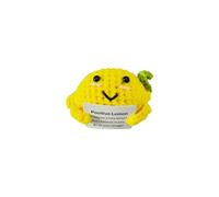 Positive Potato Doll Gifts,Funny Wool Potato Pocket Hug Doll,Mini Knitted Tomato Doll with Positive Affirmation Cards,Good Luck Gifts Encourage Tomato Motivational Gifts for Birthday Office (Lemon)