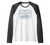 Positive Pro Democracy Tee for Women Raglan Baseball Tee