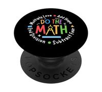 Positive Quote Inspiring Saying Love Hope Fear Do The Math PopSockets Adhesive PopGrip
