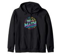 Positive Quote Inspiring Slogan Love Hope Fear Do The Math Zip Hoodie