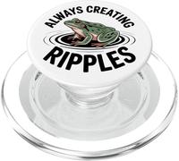 Positive Self Affirmation Frog Toad Always Creating Ripples PopSockets PopGrip for MagSafe
