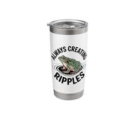 Positive Self Affirmation Frog Toad Always Creating Ripples Stainless Steel Insulated Tumbler