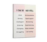 Positive Self Talk Mental Health (1) Art Canvas Poster Bedroom Living Room Decoration Painting Frame-style 08x12inch(20x30cm)