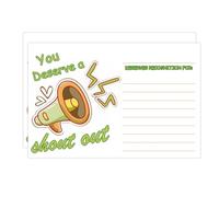 Positive Shout Out Cards 4×6 Inch Encouragement Card Office Staff Appreciation and Recognition Reward Cards For School or Work Bulletin Board(100 Pack)