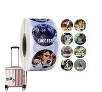 Positive Stickers - 500pcs Roll Cartoon Rewards, 1 Inch Trendy Meme Designs, Motivational Classroom Incentives | Bright Waterproof Adhesive Labels for Teachers Elementary School Parties Crafts