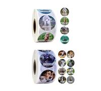 Positive Stickers for Kids - Cartoon Animal Reward Stickers | Fun Trendy 1 inch Animal Meme Toys Sticker for Kids Classroom Teachers Graphics for Homework, Reward Sticker