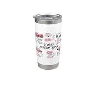 Positive Thinking Daily Affirmations Boho Positivity Quotes Stainless Steel Insulated Tumbler