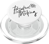 Positive Thinking Sign Think Like a Proton Be Positive Quote PopSockets PopGrip for MagSafe