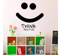 Positive Thinking Smile Wall Stickers Inspirational Quotes Inspirational Wall Stickers Home Decor Bedroom Living Room Office Decals