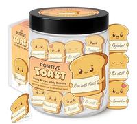 Positive Toast Scripture Jar - 60 Daily Bible Blessings, Christian Encouragement Cards, Faith Gift for Women, Teens, Kids & Coworkers