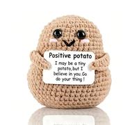 Positive Toy Cute Potato Knitted Plush Toy With A Funny Big Bottomed Design Perfect As A Stress relief Decoration Or Party Prop