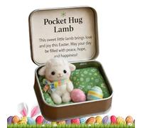 Positive Toy with Card - Small Padded Pal, Single Joyful Bud for Spring Baskets, Fabric Friend with Support Note, Giftware, Miniature Model for Shelves, Cubicles and Counters for Companionship